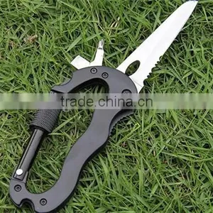 Portable Stainless Steel Multifunction Knife Detachable Carabiner thumbnail-5