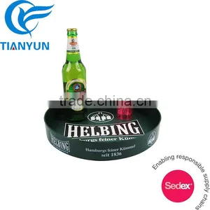 Antislip Round Plastic Serving Tray thumbnail-3