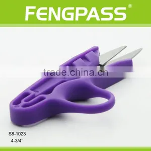 S8-1023 4-3/4" 2Cr13 Stainless Steel Blade With Plastic Handle Thead Scissors thumbnail-2