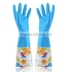 Long Velvet Gloves Housework Dishwashing Gloves Latex Rubber Gloves Thick Warm Laundry Gloves thumbnail-6