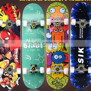 Water Thermal Transfer 4 PU Wheel Maple Sport Skateboard Good Reputation 9 Plies Longboard Skateboard Cheap thumbnail-1