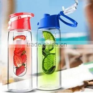 Tritan Plastic BPA Free Fruit Infuser Water Bottle Flip Top 700ml thumbnail-2