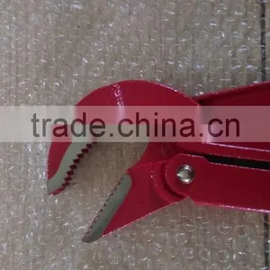 High Quality Chrome Vanadium Steel Adjustable Pipe Wrenches,45 Angle-type Straight Jaws thumbnail-2