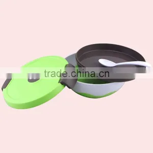 Factory Direct Sale Round Plastic Bento Lunch Box thumbnail-4