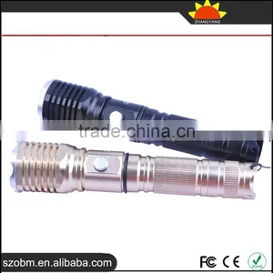2016 Wholesale UltraShine F7 T6 LED Rechargeable Aluminum Alloy LED Flashlight Torch thumbnail-6