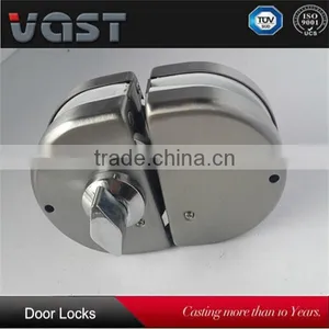 Stainless Steel Tempered Glass Doors Lock for 8-12mm Glass thumbnail-1