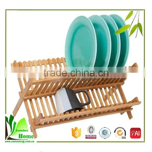 China Wholesale Custom Bamboo Roll-up Dish Drying Rack thumbnail-5