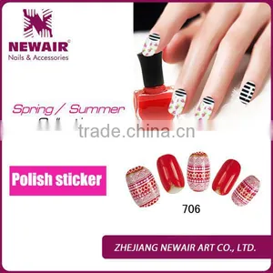 VIVI 12 Pcs Retro Bohemia Wind Waterproof Nail Polish Stickers thumbnail-1