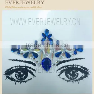 Newest Holiday Temporary Tattoo Festival Face Jewels thumbnail-2