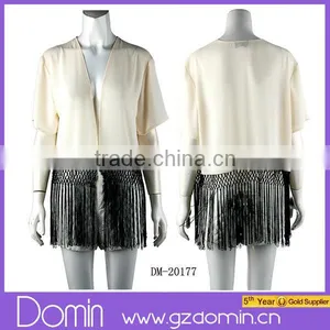 2014 Latest Woman Summer Chiffon Kimono Short Sleeve Ladies Fringe Kimono thumbnail-1