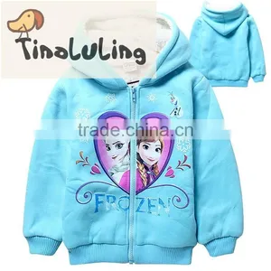 2015 Cute Love Coral Fleece Jackets Kids Clothing Wholesale Girls Baby Clothes thumbnail-3