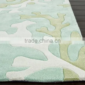 Turquoise Blue-White Area Rug thumbnail-6