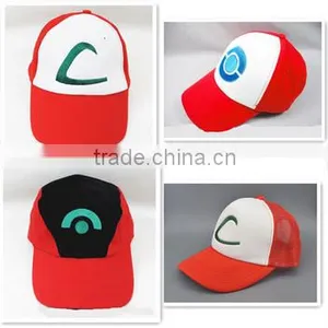 Top Seller Anime ASH KETCHUM Hat Costume Cosplay Pokemon go Cap thumbnail-1