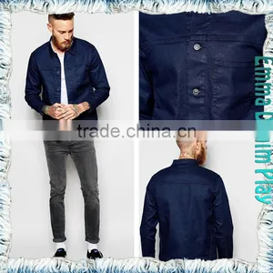 New 2015 Hot Selling Coat Super Fashion Indigo Denim Jacket for Men thumbnail-1