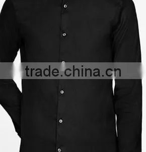 Long Sleeve Elastic Oxford Shirt thumbnail-2