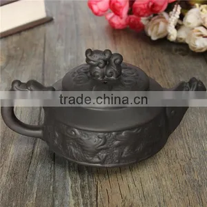 New Arrival Chinese Dragon Kung Fu Tea Sets Yixing Purple Clay Teapot Black Teacup 3 Pcs/Set Tea Service High Quality Tea Set thumbnail-1