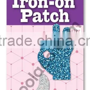 Mini Glitter Iron on PU Patches Fashion Colorful Patch Adult Iron on Patches thumbnail-1
