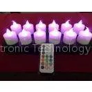 White / Red / Blue Colored Induction Flameless Christmas Candles for Home Decor thumbnail-1