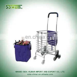 Metal Reusable and Gife Shopping Promotional Basket Trolley Cart thumbnail-1