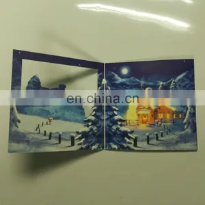 Factory Wholesale Handmade Decorate Supplies Customized Printing Greeting Card With Led Light thumbnail-5