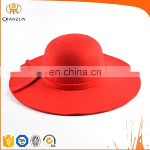 Wide Brim Fedora Hat Custom Logo Band thumbnail-1