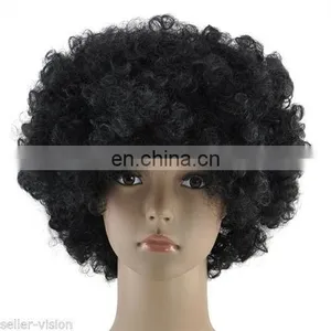 Black Women Short Afro Black Wig FGW-0034 thumbnail-1