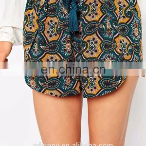 Wholesale Woven Bali Print Compression Shorts thumbnail-4