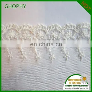 Embroidery Lace Curtain Fabric thumbnail-1