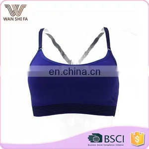 Popular Spaghetti Straps Sexy 6 Colors 92% Nylon 8% Spandex Custom Sports Bra thumbnail-1