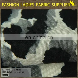 2015 NEW FASHION BEAUTY CHALLIS PRINT RAYON FABRIC thumbnail-2