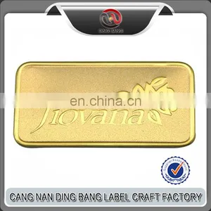 Gold Plated Metal Label Wine Bottle Logo Label thumbnail-1