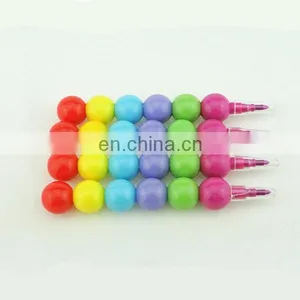Stacking Crayon 6 Colors Stacker Crayon Without Printing thumbnail-1