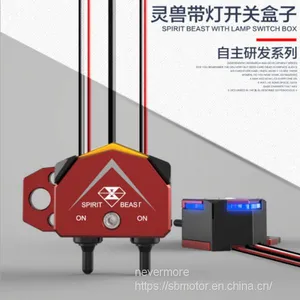 Spirit Beast Motorcycle Modified 12V 0.5W Switches Dangerous Light Double Flash Switch Box ER202 L2 thumbnail-1