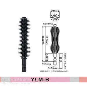 4d Fiber Lash Disposable Silicone Plastic Black Eyebrow Mascara Facial Private Label Tube Brush Wands Bottle Packaging de Soldar Buceo Waterproof With Cap for Eyelash Extensions thumbnail-3