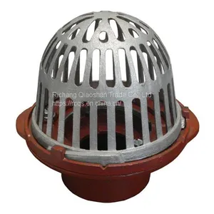R1100 Series Cast Iron Roof Drain With A1-C3 Clamp and A1 Body With 3 Inch Push On Outlet for Roof Drainage thumbnail-1