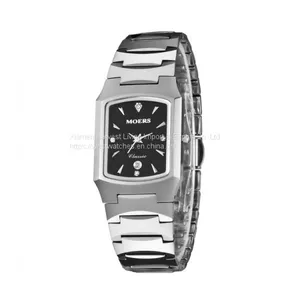 Wholesale Luxury Lovers Couple Quartz Waterproof Wrist Watches Mens Sport Stainless Tungsten Steel thumbnail-2