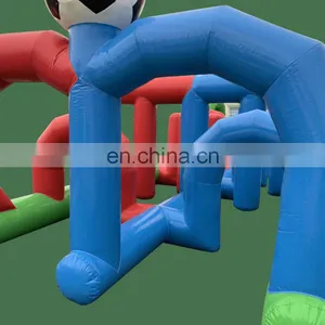 Inflatable Soccer Football Dribble Wipeout Game Fun Carnival Games For Sale thumbnail-3
