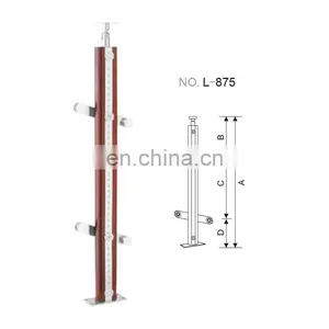 Wholesale Price Stainless Steel Inox Glass Door Clamp Post for Thickness 8-12mm Glass thumbnail-5