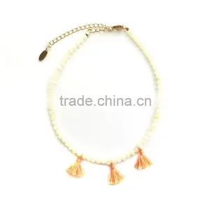 DC03-25 New Arrival Bead Jewellery Bead Chain Necklaces Designs Custom Logo Necklaces thumbnail-5