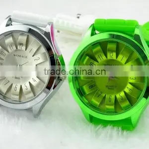 Sun Flower Shape Candy Colored Jelly Watch thumbnail-1