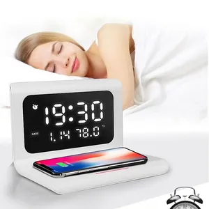 Electronic Desk Calendar Clock Wireless Charger is Suitable for Smart Phones With Wireless Charging Function thumbnail-4