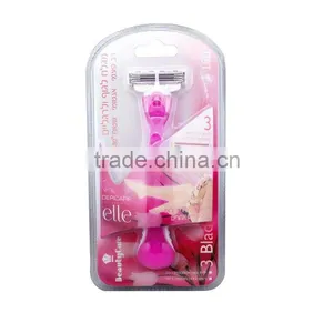 High Quality Triple Blade Women Razor Replacement Razor Head Factory thumbnail-1