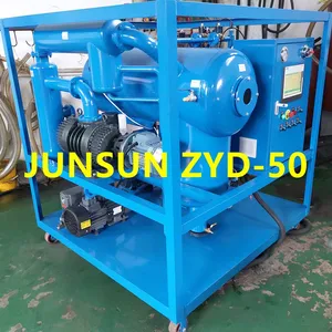 Genuine ZYD-50 Transformer Oil Dehydration Insulating Oil Filtration Dielectric Fluid Purifier thumbnail-1