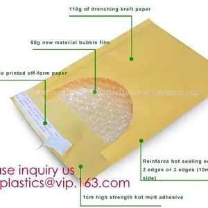 Bubble Out Bag Pouches, Shipping Mailers, Protective Self-Seal Bubble Packaging Bags, Shockproof Foam Bags thumbnail-2