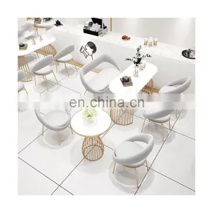 Hot Pot Barbecue Restaurant By The Wall Card Seat Sofa Stool Milk Tea Shop Coffee Shop Table And Chair Combination Dessert Shop thumbnail-1