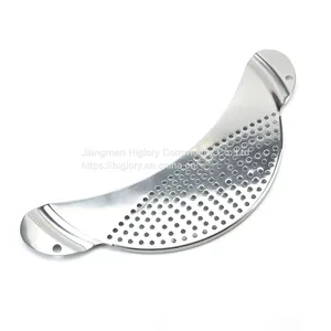 Kitchen Stainless Steel Fruits and Vegetables Washing Strainer Draining Colander Basket Durable Hander & Base Mesh Colanders thumbnail-1