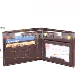 High Quality Brown Color Genuine Real Ostrich Leather SIM Card Slot Small Wallet for Men thumbnail-5