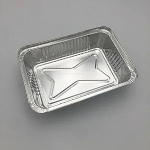 1000ml Rectangular Aluminium Foil Pan Takeaway Food Box thumbnail-4