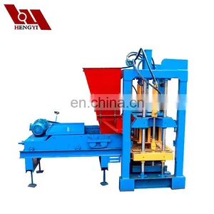 Solid Brick Making Machine, Concrete Block Machine in Jamaica for Sale, Interlocking Brick Machine Manual QT4-25BH thumbnail-4