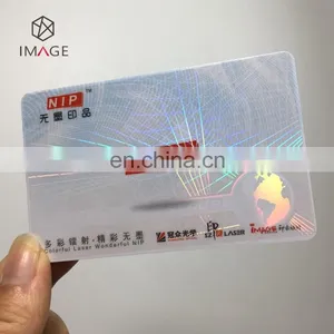 High Brightness ID Card Transparent Hologram Overlay / Secure Holographic Overlay thumbnail-2